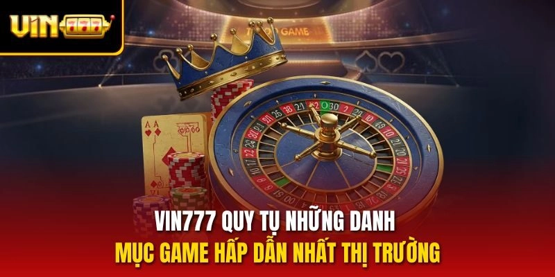 Vin777 quy tụ những danh mục game hấp dẫn nhất thị trường